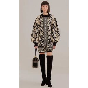 NWT NWT FARM Rio Pineapple Garden Mini Knit Dress, Small   $220